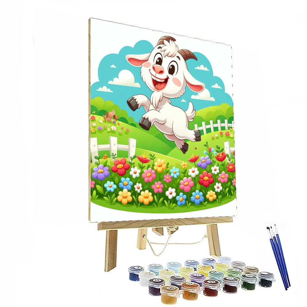 Silly Goat On The Farm Numbered Painting Kits
