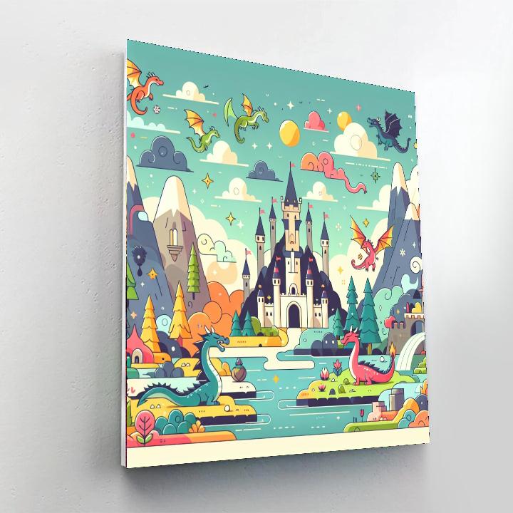 Imaginative Fantasy Realm Painting Number Kit