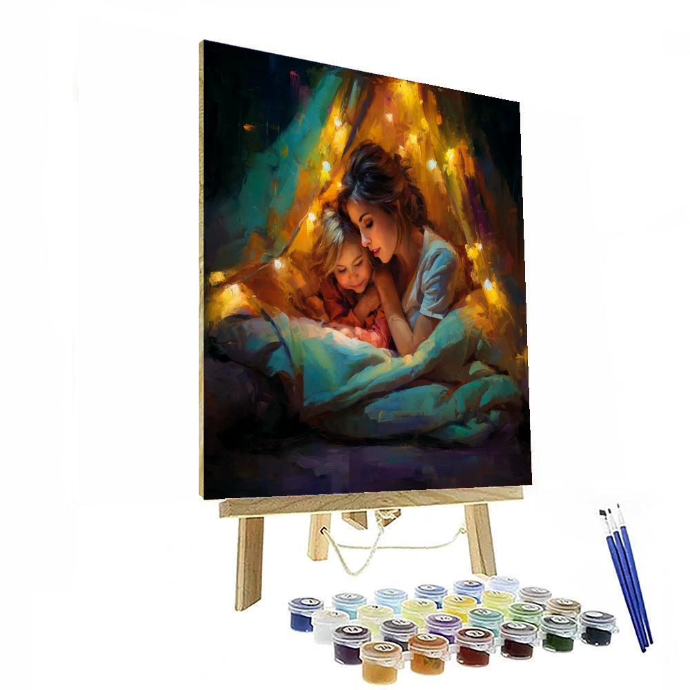 Cuddle Up With Mom Painting Number Kit