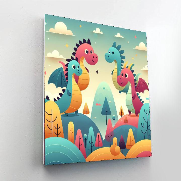 Legendary Dragons Paint By Numbers Art