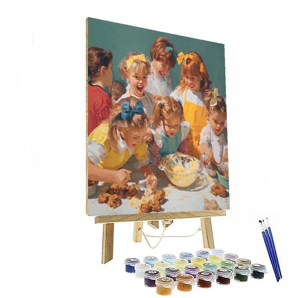 Shared Laughter In The Kitchen DIY Paint By Numbers