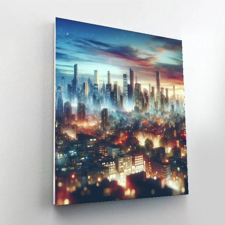 Dramatic City Skylines Paint By Color