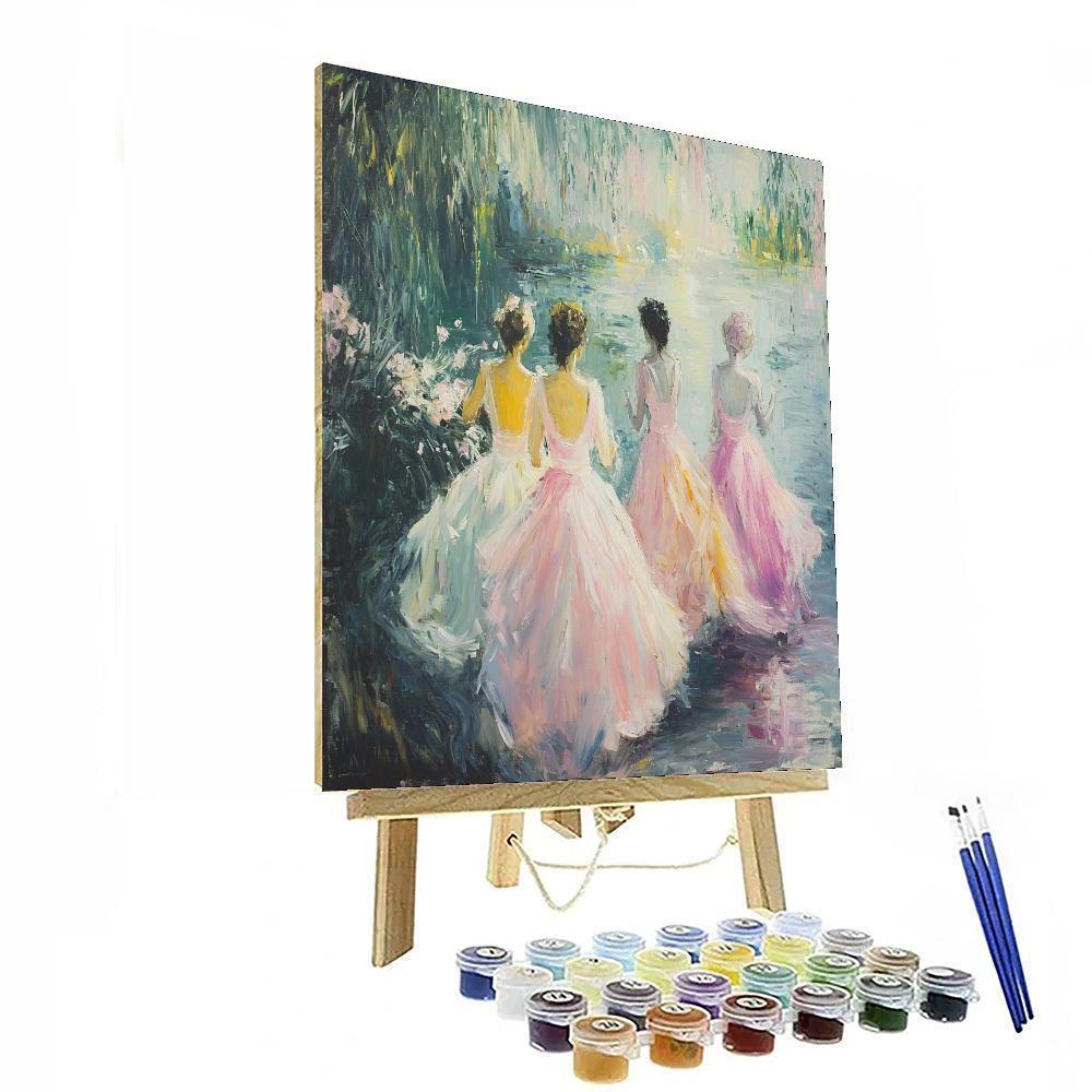 Edgar Degas Inspired Fluid Whispers  DIY Paint By Numbers