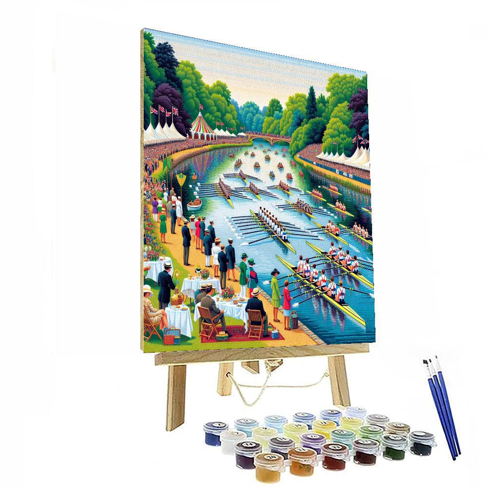 Henley Royal Regatta - Henley-on-thames, England Painting Number Kit
