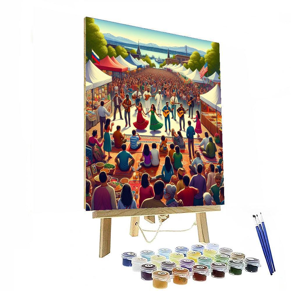 Folk Life Festival - Seattle, Usa Painting By Numbers Kit