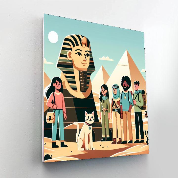 Mystery Of The Ancient Sphinx Paint By Numbers Kits