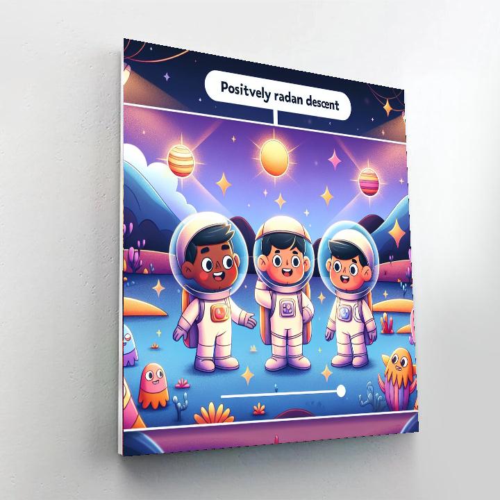 The Fun Space Adventure DIY Paint By Numbers