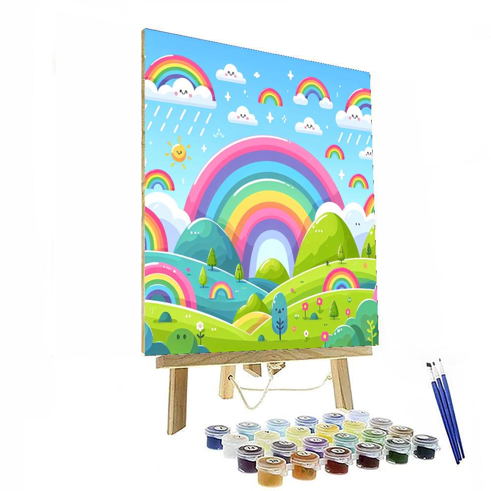 Rainbow Land Fun Painting Number Kit