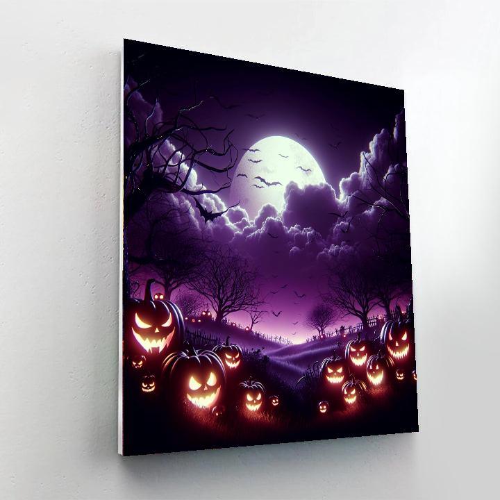 Halloween Spooktacular Night Number Painting