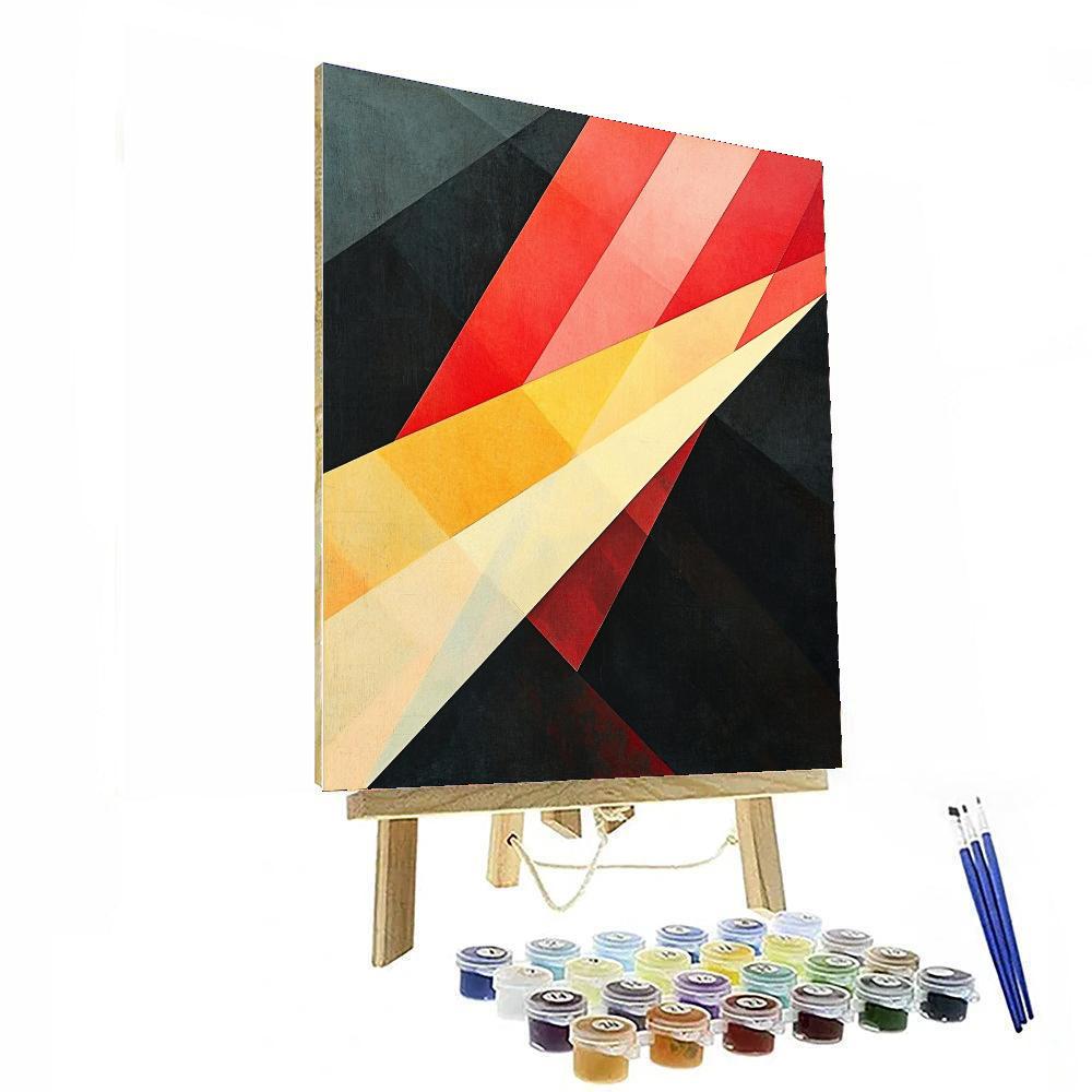 Kazimir Malevich Inspired Radiant Tension  Painting Number Kit