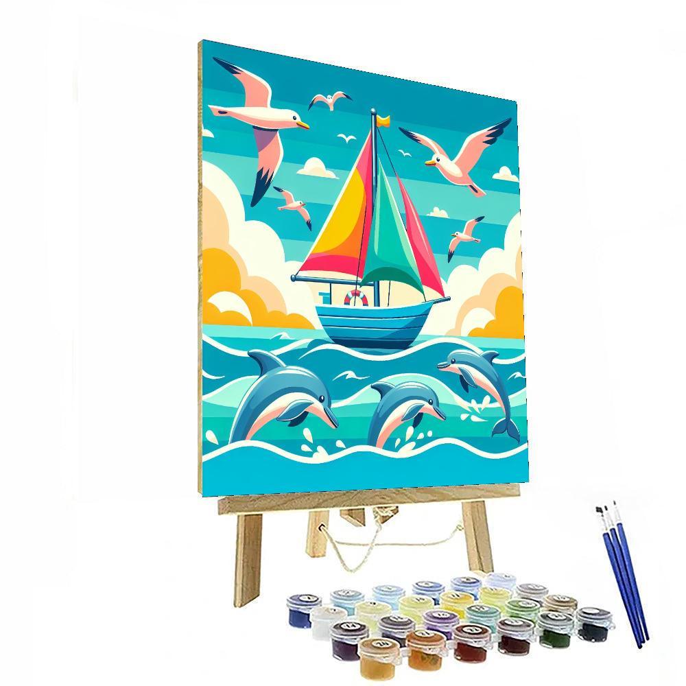 Seaside Adventure Cruise Numbered Painting Kits