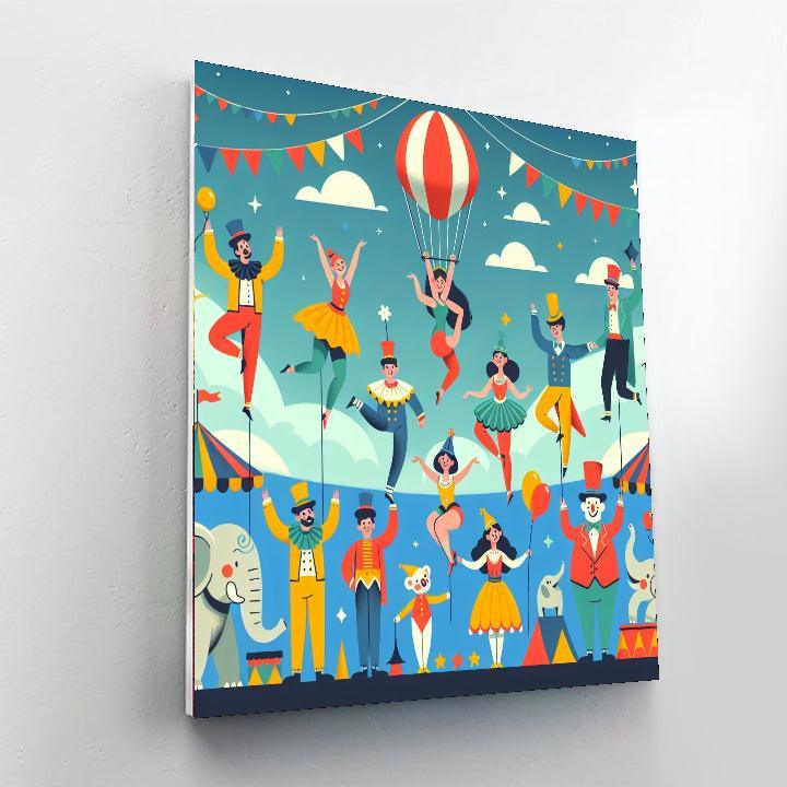 Starlight Circus Parade Paint By Numbers Art