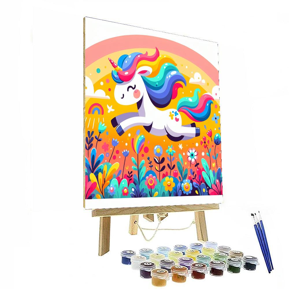 Unicorn's Dreamy Meadow Numbered Painting Kits