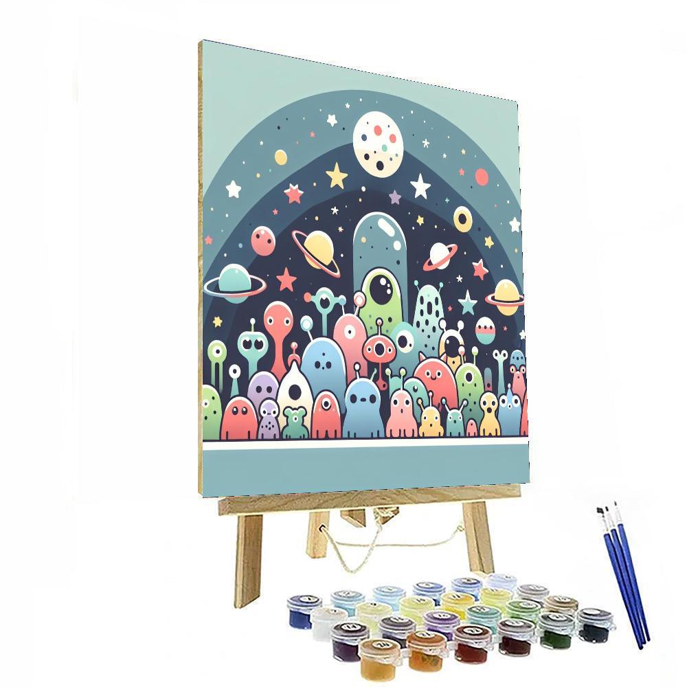 Cosmic Creature Carnival Paint By Color
