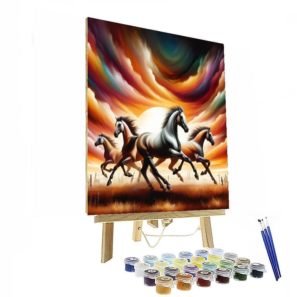 Horse Majesty Painting By Numbers Kit