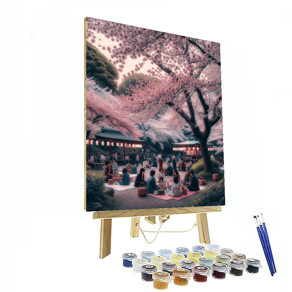 Cherry Blossom Festival - Tokyo, Japan DIY Paint By Numbers