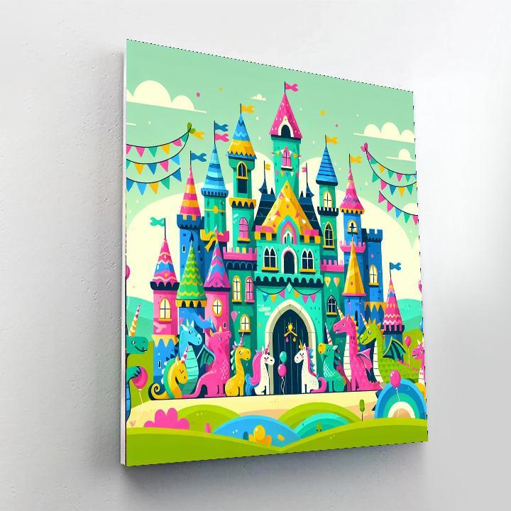 Magical Castle Celebration DIY Paint By Numbers