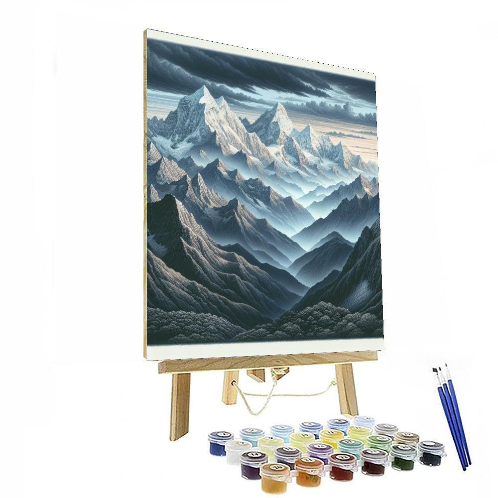 Majestic Mountain Vistas Paint By Numbers Art