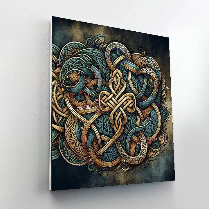Intricate Celtic Knotwork Paint By Color