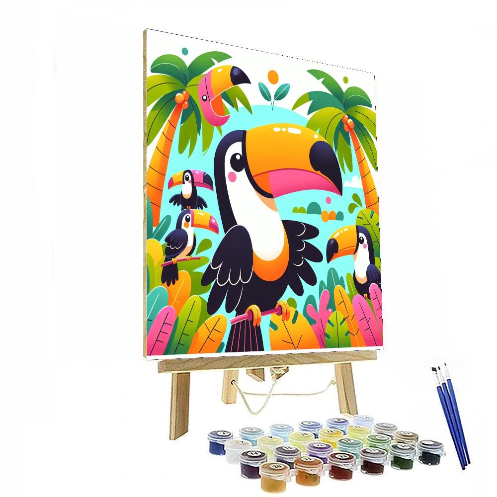 Tropical Toucan Tales Numbered Painting Kits