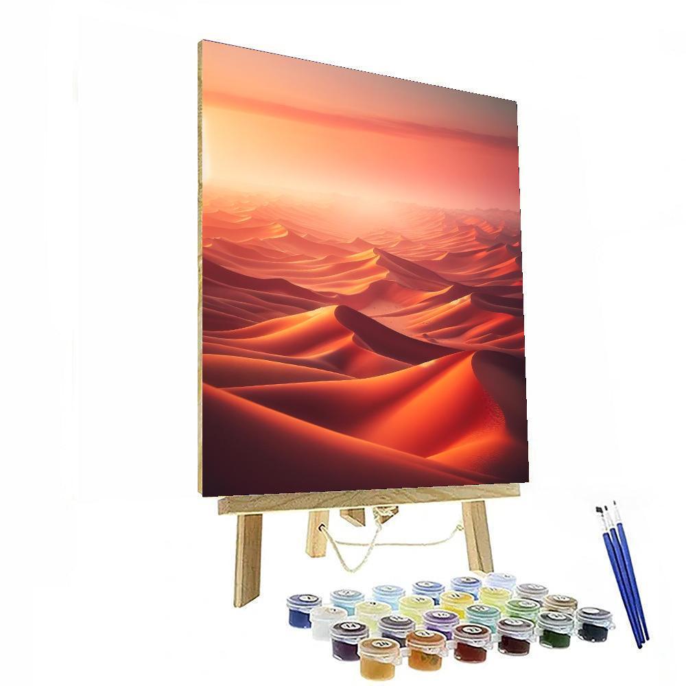 Colorful Desert Sunrise Paint By Number