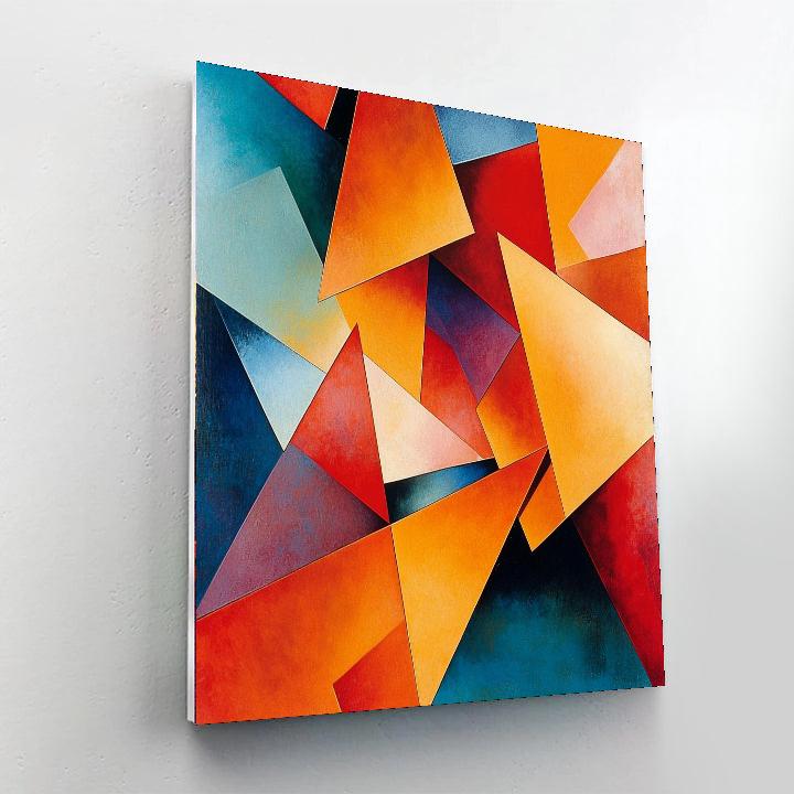 Kazimir Malevich Inspired Dynamic Fields  Numbered Painting Kits