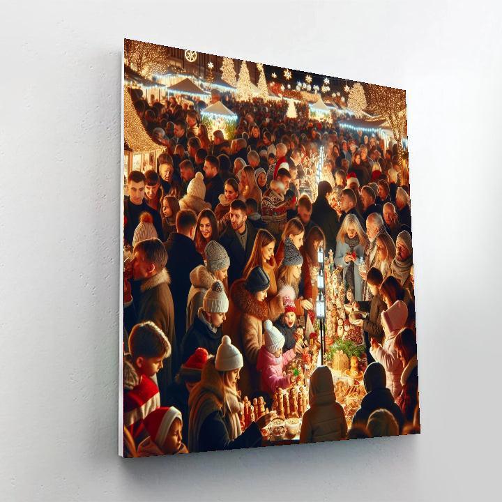 Santana Row's Holiday Festival Painting Number Kit