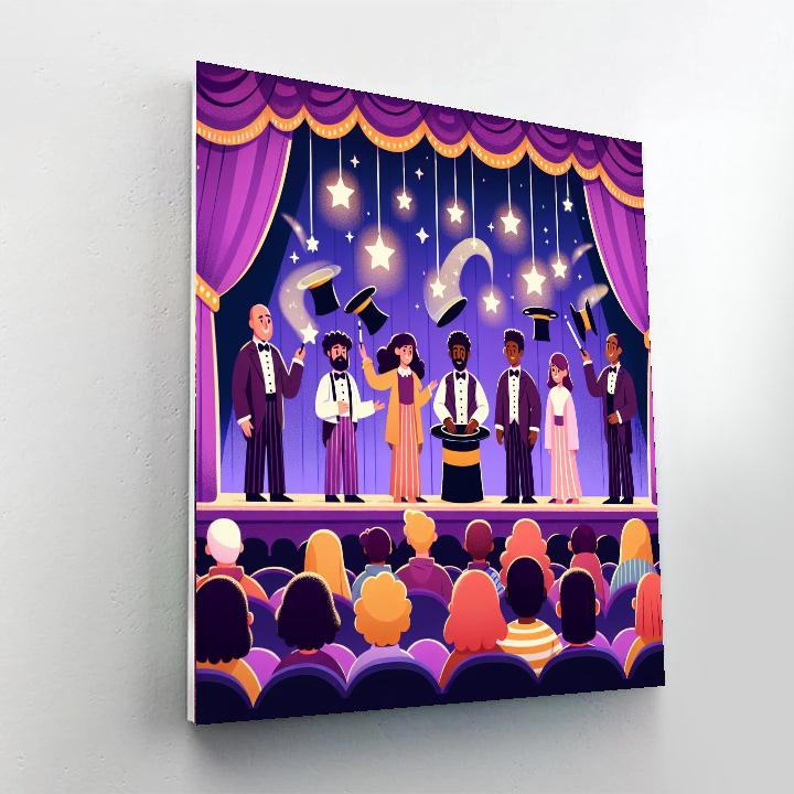 Merry Magic Show Paint By Numbers Art