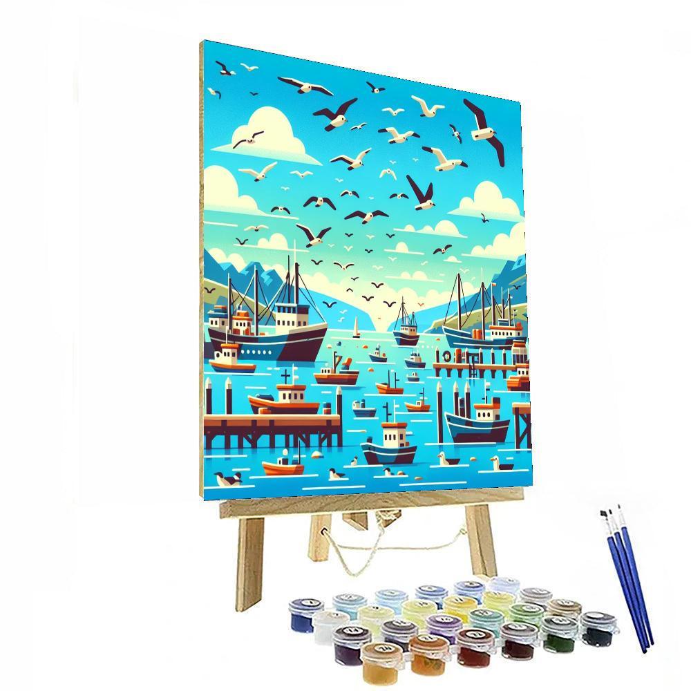 Harmonious Harbor Paint By Numbers Kits