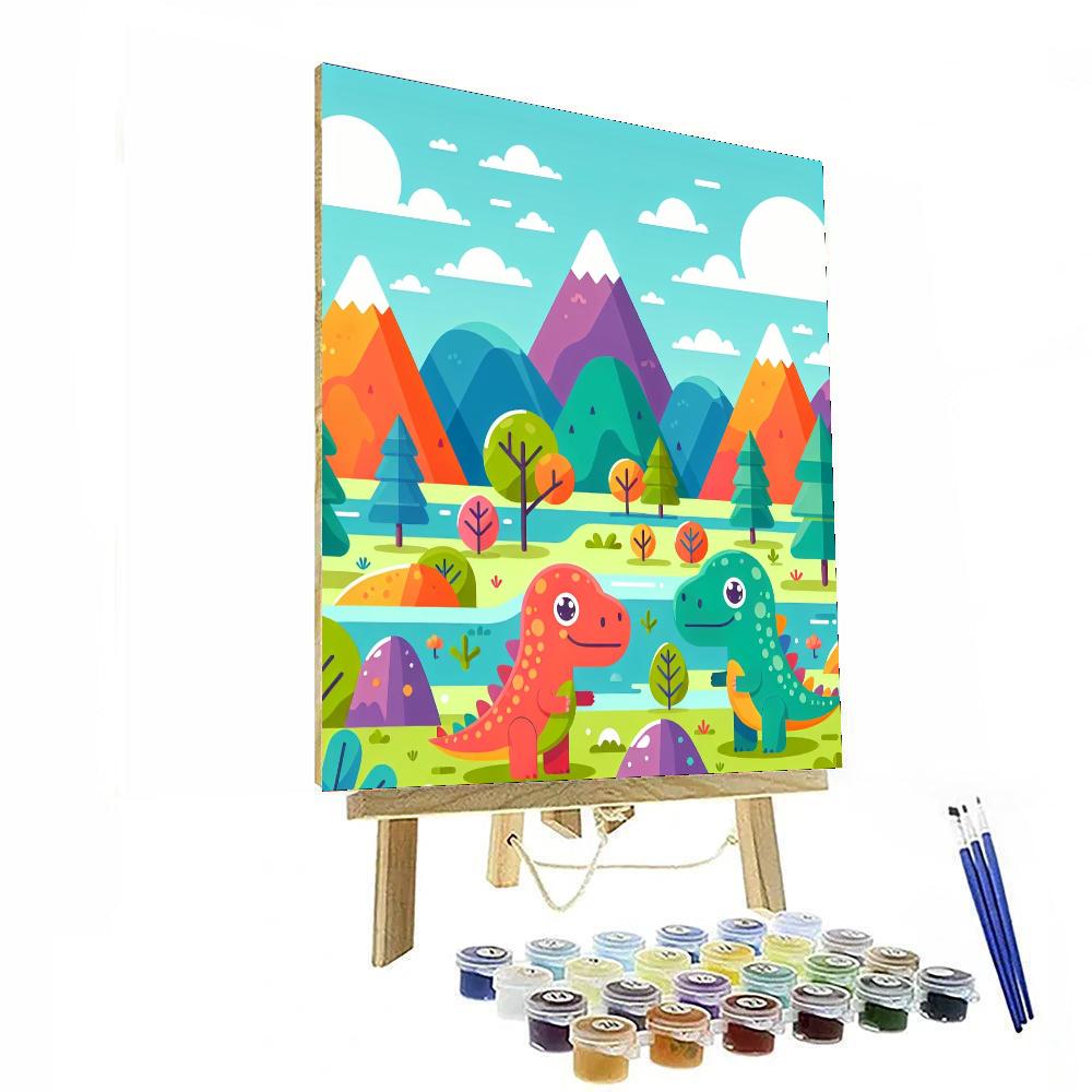 Adventure Dinosaurs Number Painting