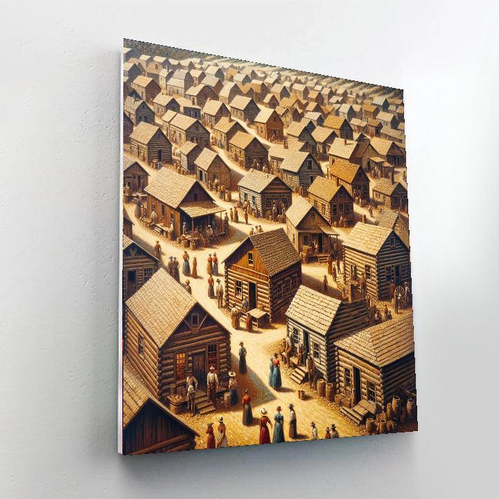 Historical Pioneer Village Numbered Painting Kits