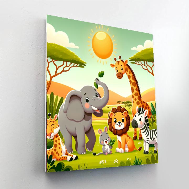 Safari Sun Adventure Paint By Color