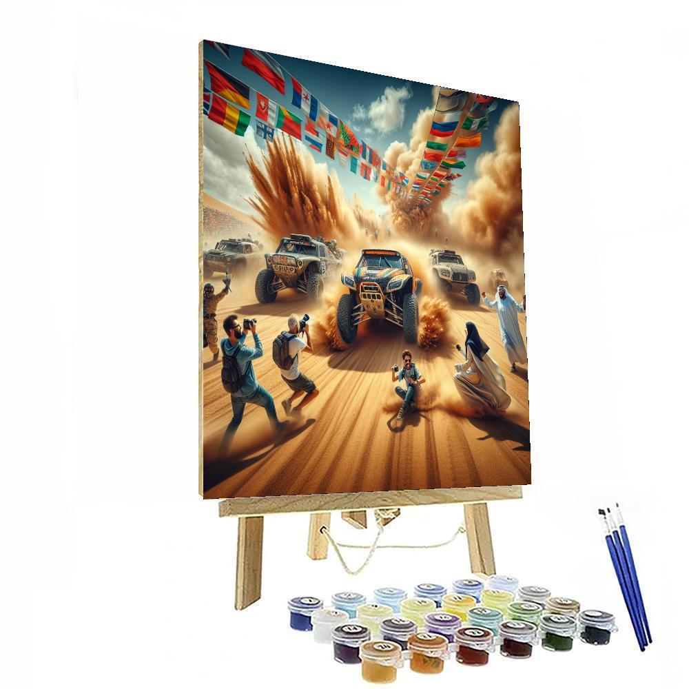 Dakar Rally Number Painting