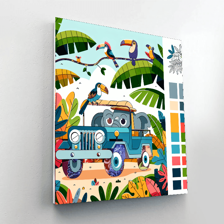 Safari Jungle Adventure Paint By Color