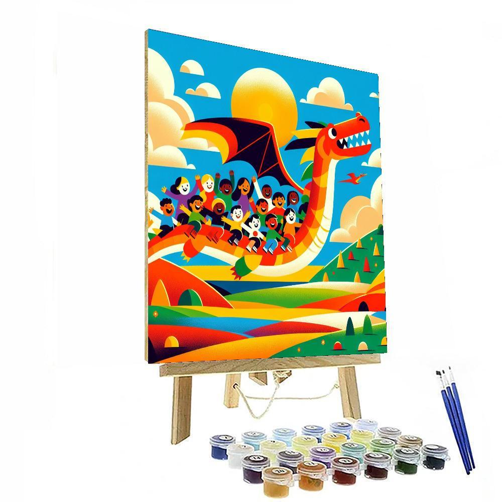 Fantasy Dragon Adventure Paint By Color