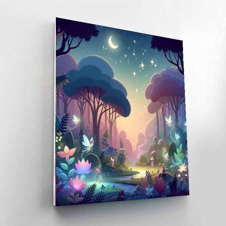 Mystical Moonlit Grove Paint By Numbers