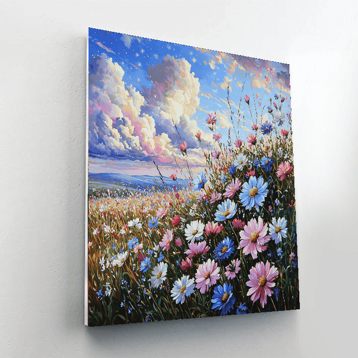 Sandro Botticelli Inspired Celestial Meadow Blossoms  Paint By Numbers Kits