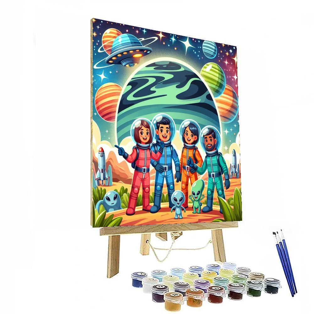 Galaxy Pioneers Number Painting