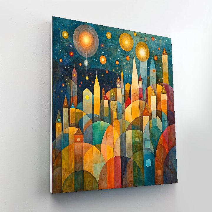 Paul Klee Inspired Twinkling Connections  Numbered Painting Kits