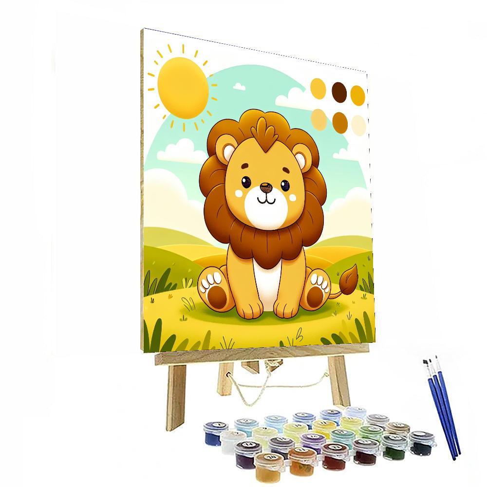 Cuddly Lion Paint By Number