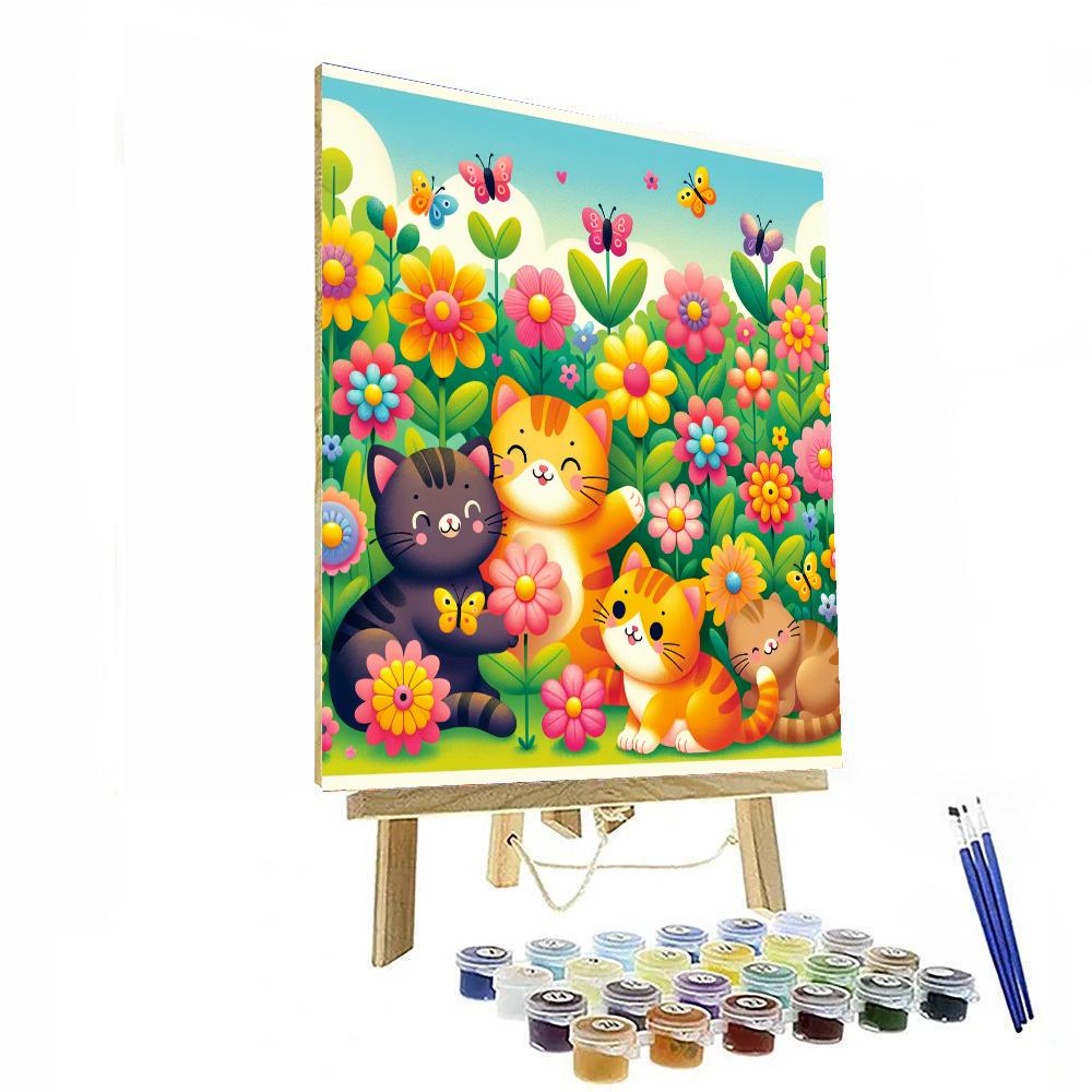 Cheerful Kittens Paint By Numbers Kits