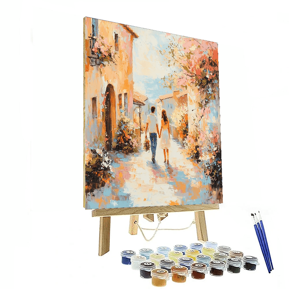 Turner Inspired Romantic Evening Stroll - DIY Painting By Numbers Kit