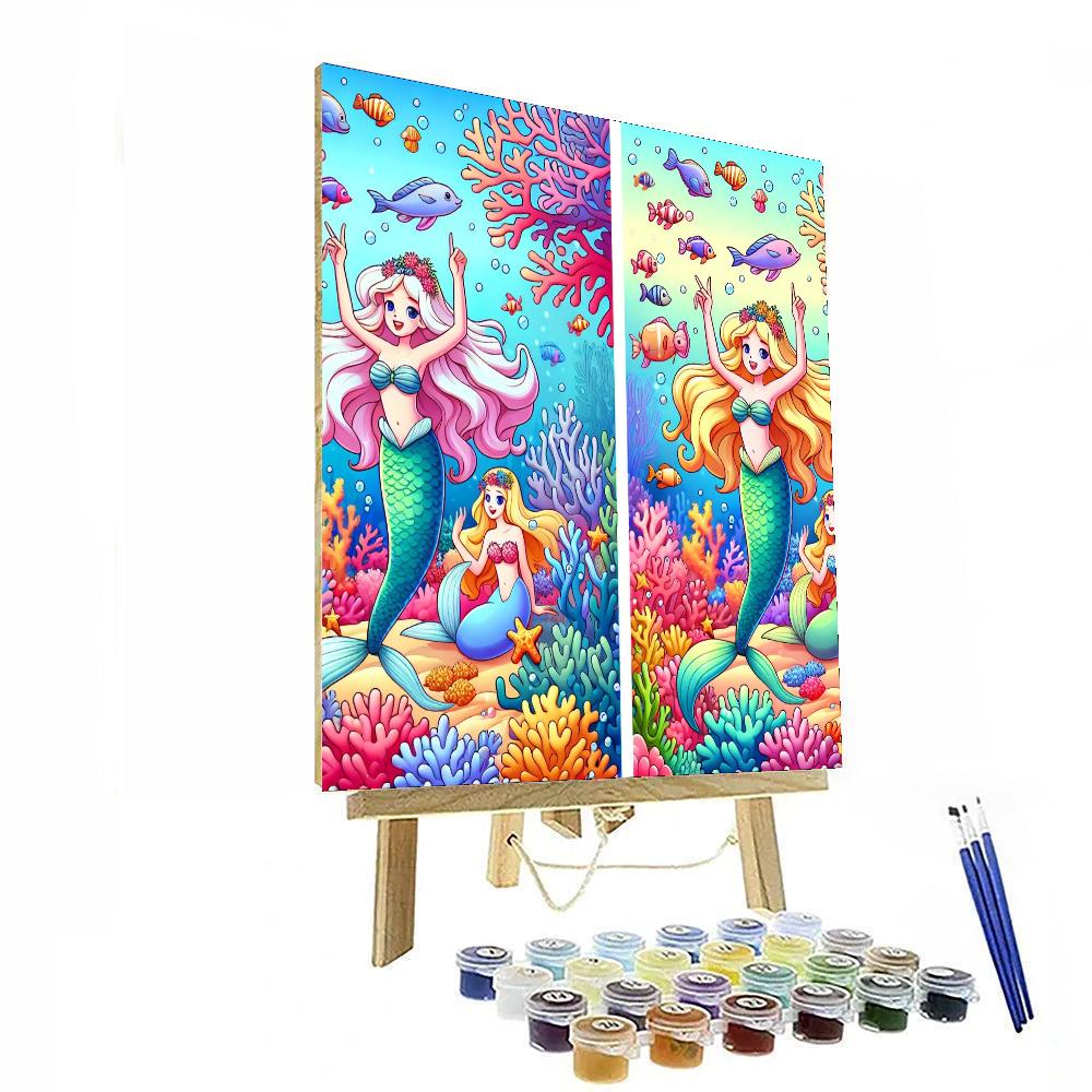 Enchanting Mermaid Kingdom Number Painting