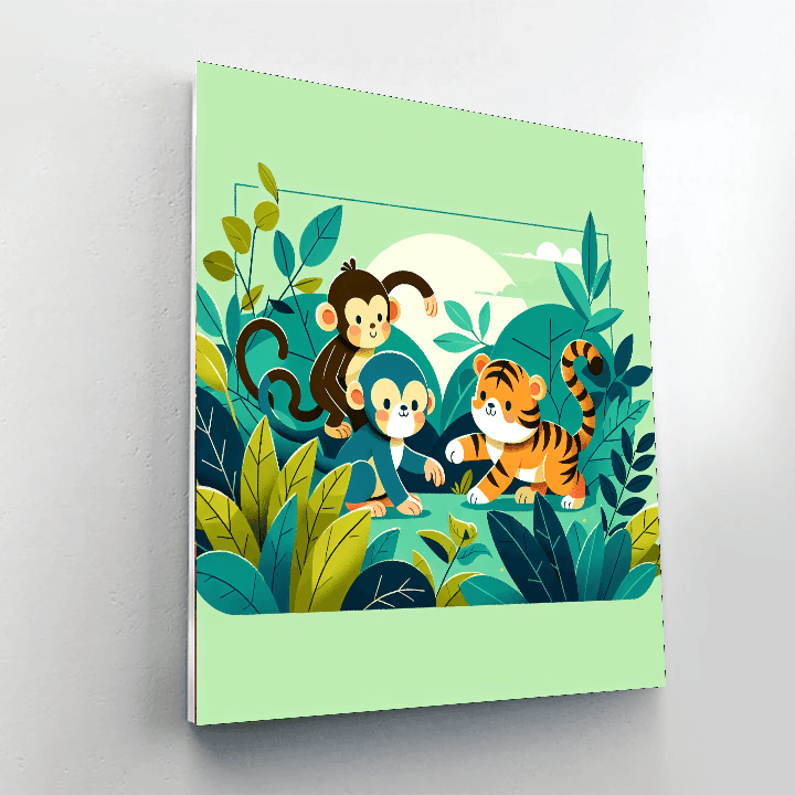 Jungle Hide And Seek Paint By Number