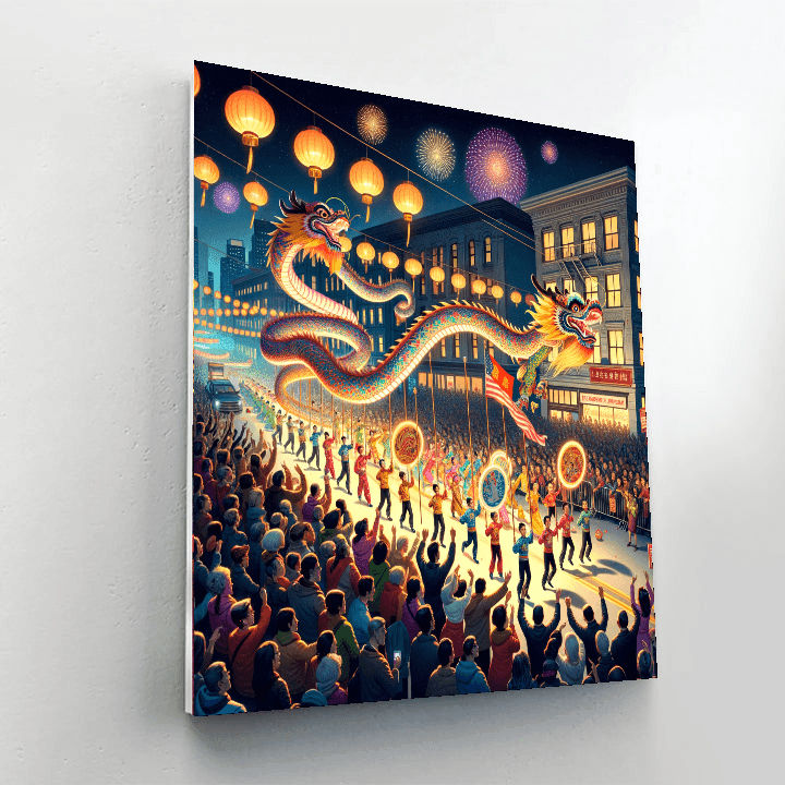 Chinese New Year Parade - Usa Paint By Number