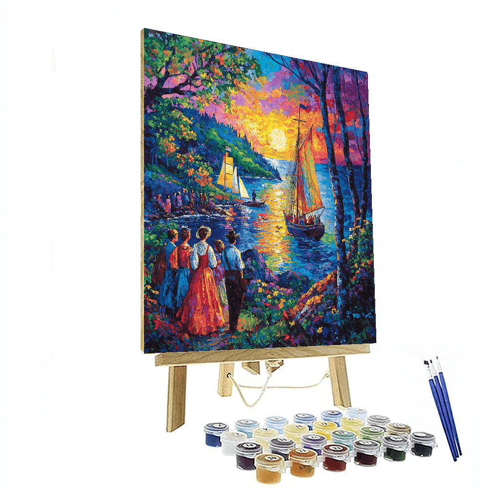 Rockwell Inspired Historic Journey  DIY Paint By Numbers