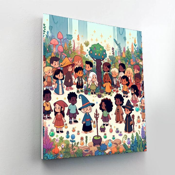 Wizard's Enchanted Garden Numbered Painting Kits