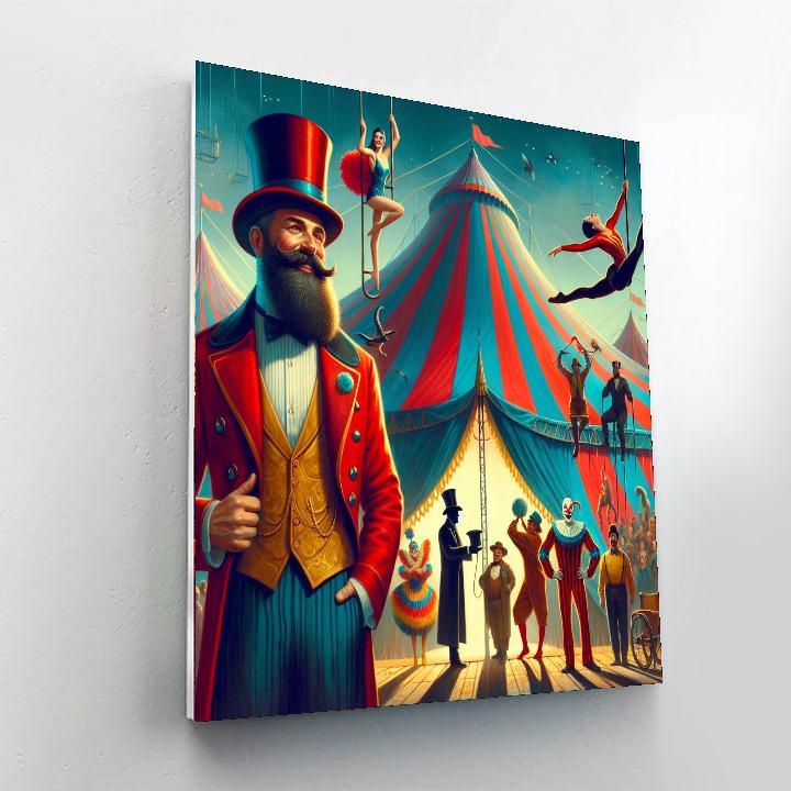 Vintage Circus Nostalgia Numbered Painting Kits
