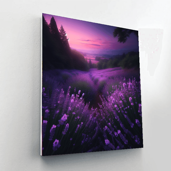 Lavender Twilight Glow Number Painting