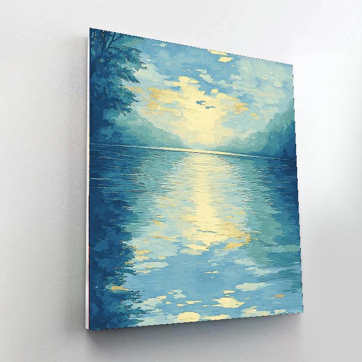 Georges Seurat Inspired Reflective Bliss  Paint By Numbers Art